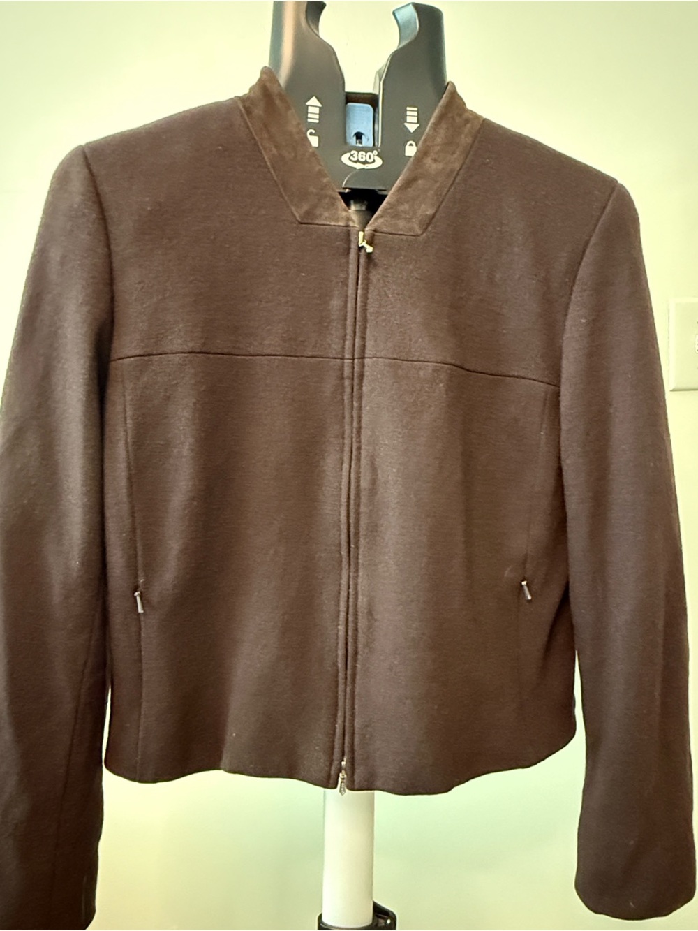 Worth Brown Zip-Front Women's Jacket